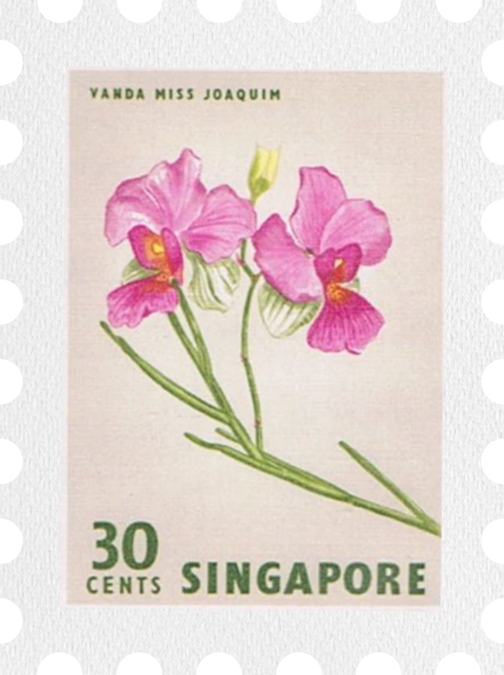 Stamp from Singapore