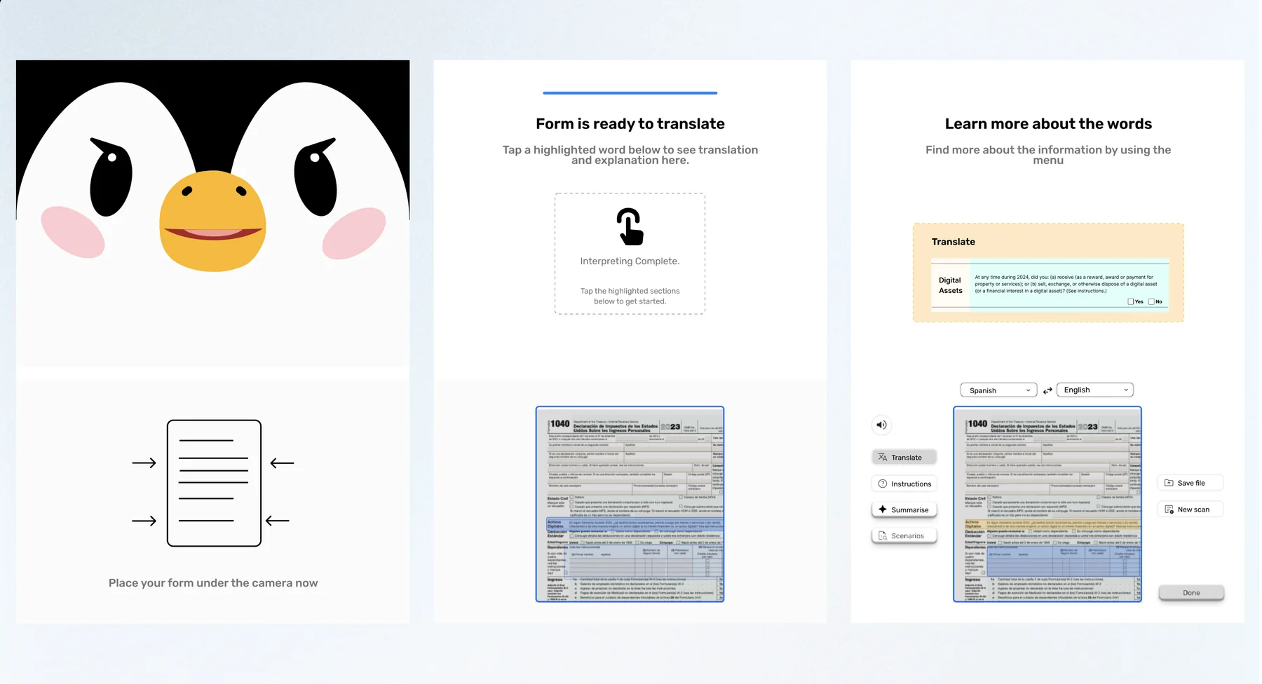 Iteration 1. Interaction points were too hidden — before